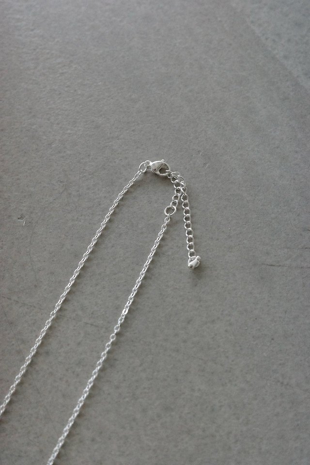 Lenoii - Korean Women Fashion - #womensfashion - La Villa Natural Stone Silver-Plated Chain Necklace - 7