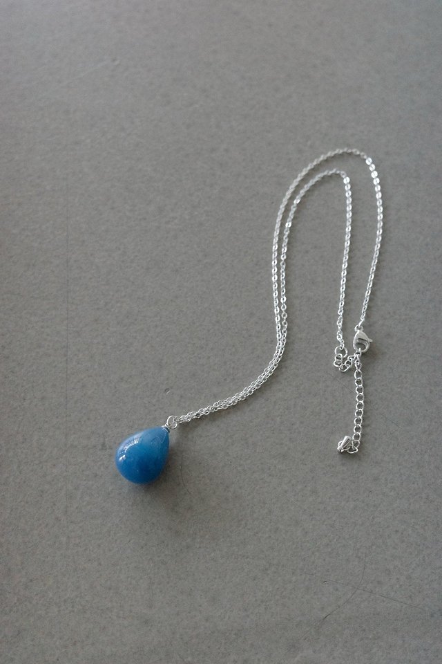 Lenoii - Korean Women Fashion - #womensfashion - La Villa Natural Stone Silver-Plated Chain Necklace - 9