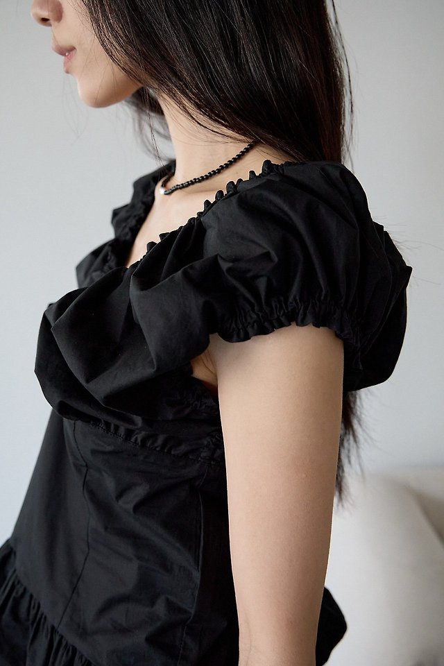 Lenoii - Korean Women Fashion - #womensfashion - Oat Shirring Cotton Blouse - 10
