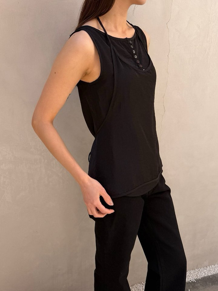 Lenoii - Korean Women Fashion - #womensfashion - Rona Sleeveless Bustier Set - 5