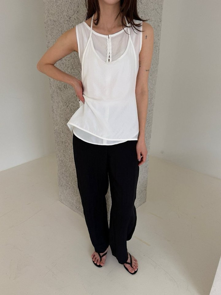 Lenoii - Korean Women Fashion - #womensfashion - Rona Sleeveless Bustier Set - 9
