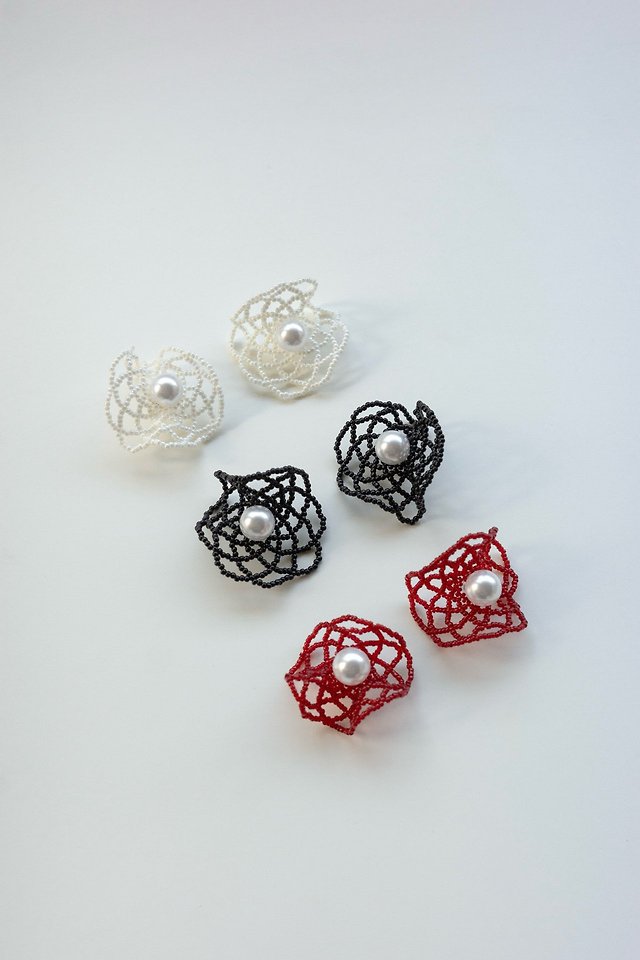 Lenoii - Korean Women Fashion - #womensfashion - Camellia Earrings - 10