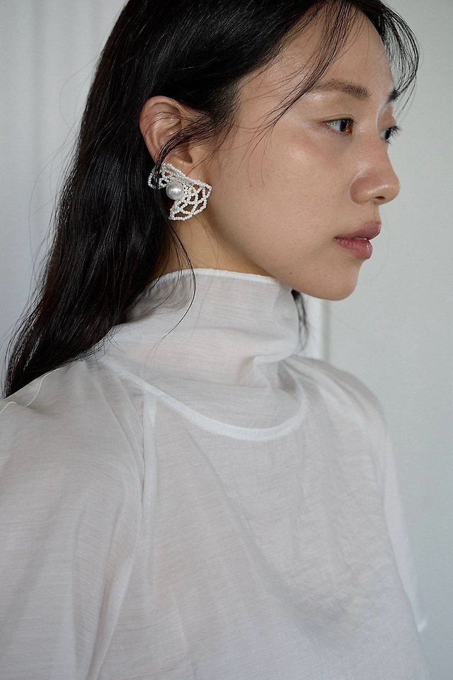 Lenoii - Korean Women Fashion - #womensfashion - Camellia Earrings - 2