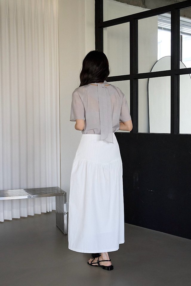 Lenoii - Korean Women Fashion - #womensfashion - Foret Stripe Long Skirt - 9