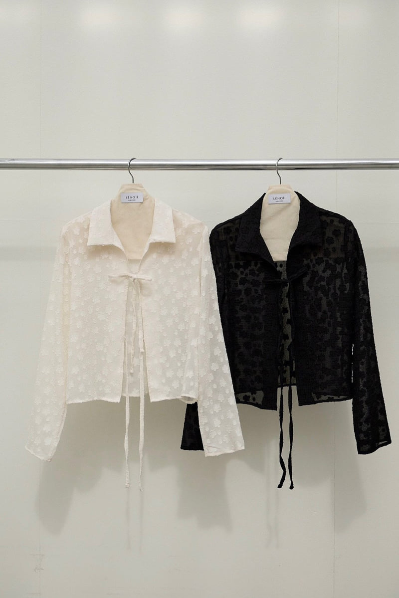 Lenoii - Korean Women Fashion - #womensfashion - Blossom Blouse Cardigan