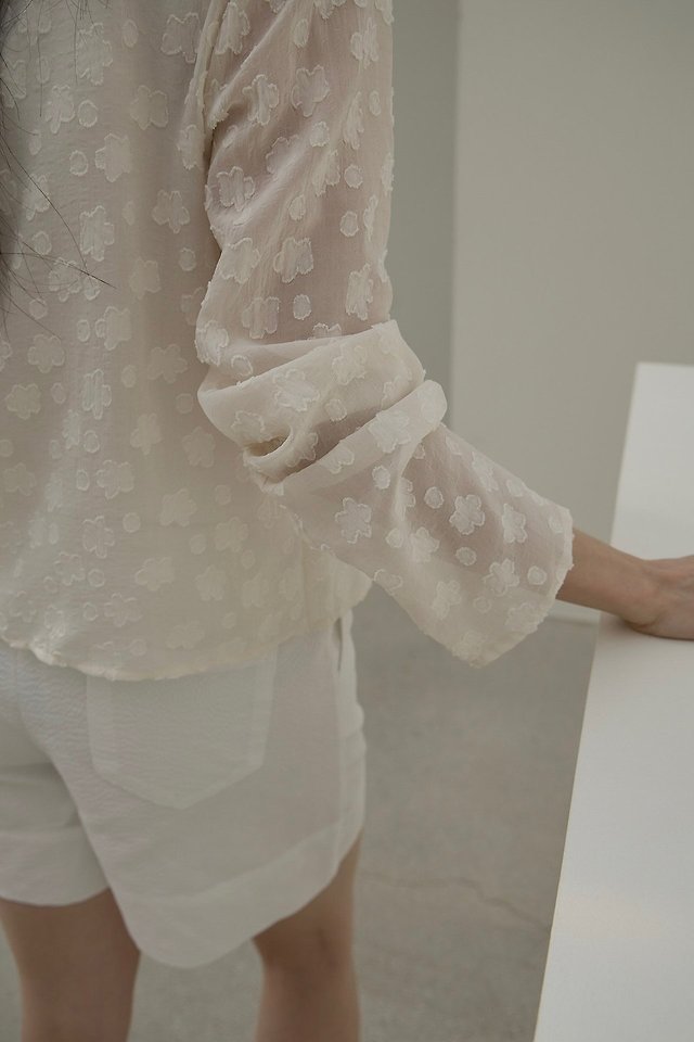 Lenoii - Korean Women Fashion - #womensfashion - Blossom Blouse Cardigan - 5