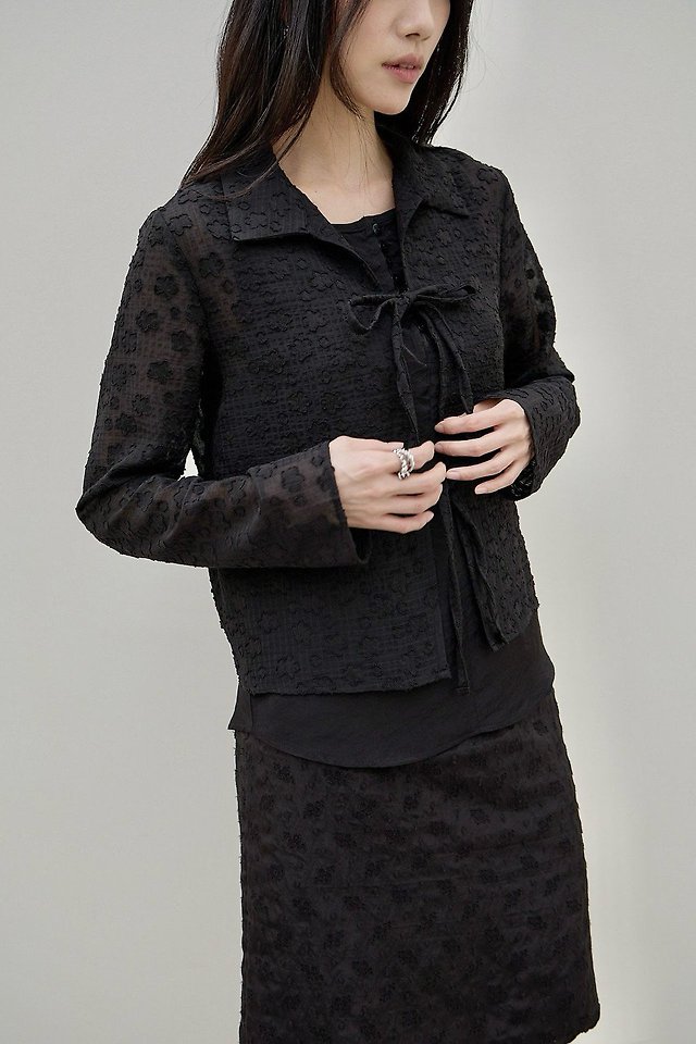 Lenoii - Korean Women Fashion - #womensfashion - Blossom Blouse Cardigan - 7