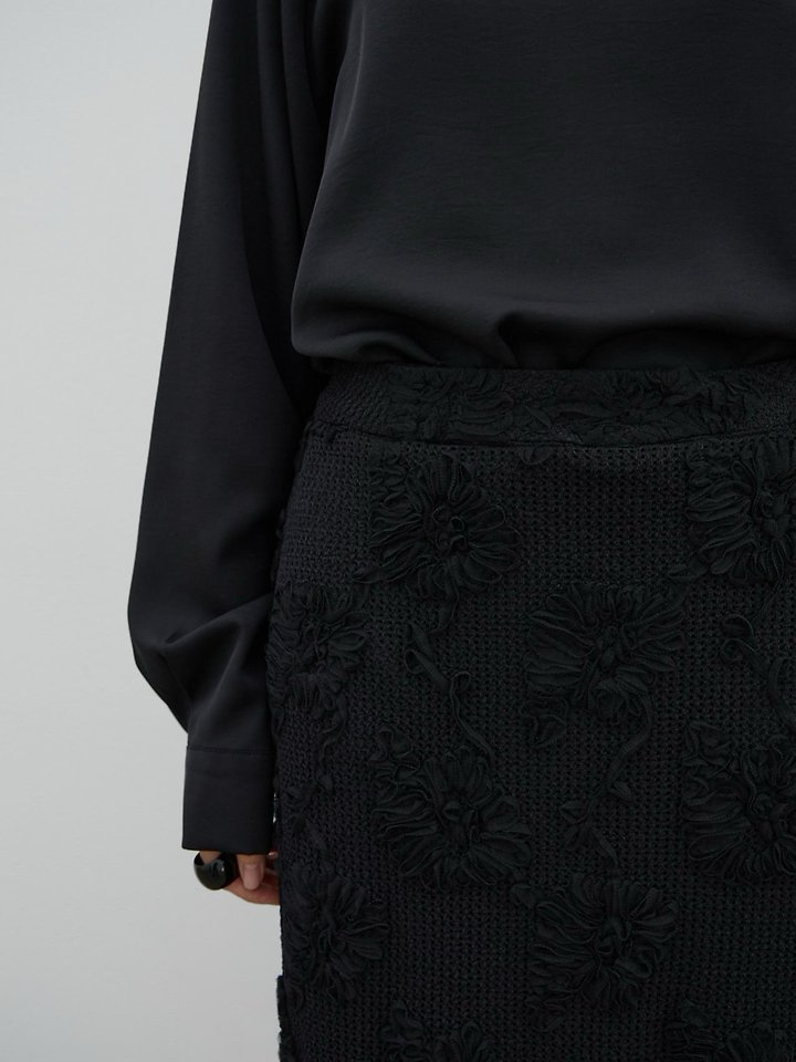 Lenoii - Korean Women Fashion - #womensfashion - Crochet Lace Maxi Long Skirt - 12