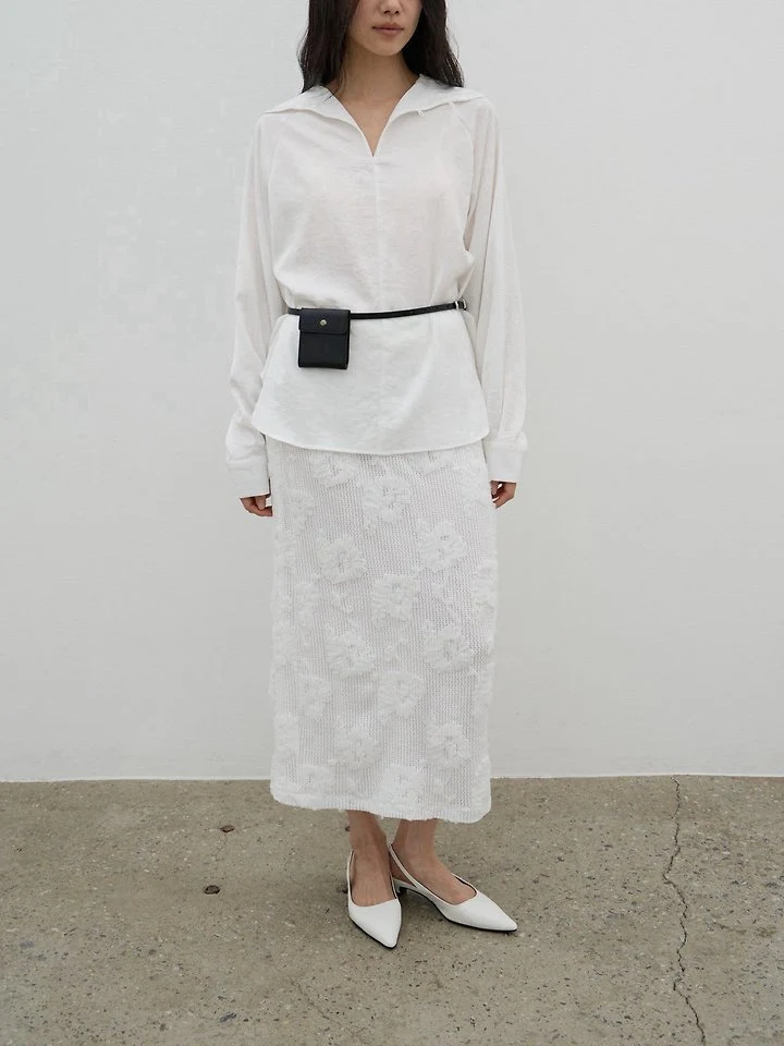 Lenoii - Korean Women Fashion - #womensfashion - Crochet Lace Maxi Long Skirt - 2