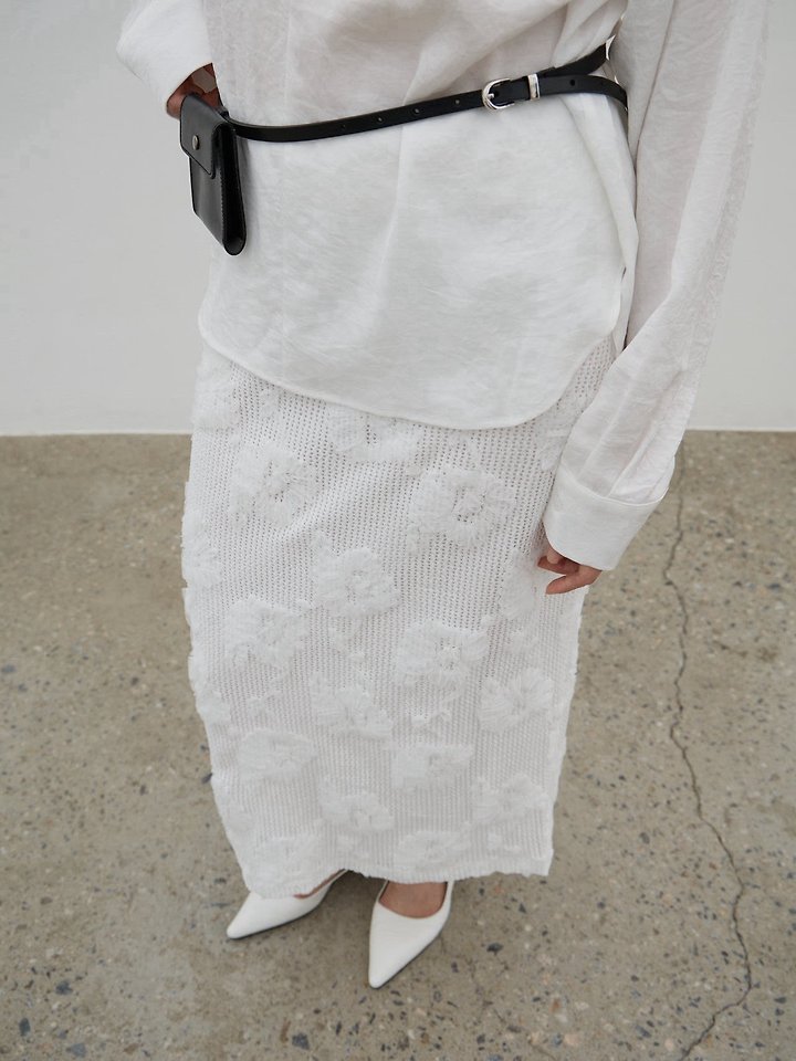 Lenoii - Korean Women Fashion - #womensfashion - Crochet Lace Maxi Long Skirt - 6
