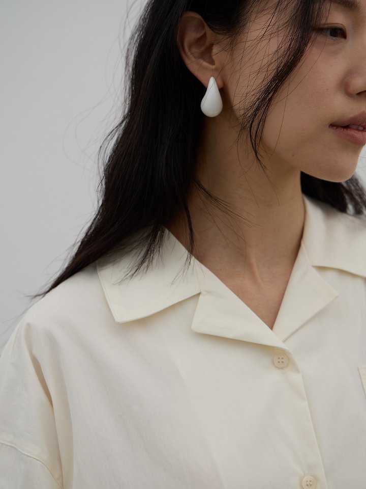 Lenoii - Korean Women Fashion - #womensfashion - Melange Drop Earrings