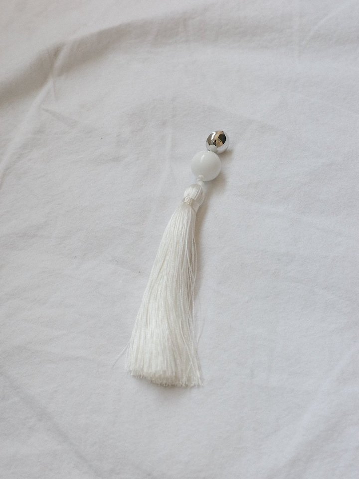 Lenoii - Korean Women Fashion - #womensfashion - Bianco One-Side Ball Tassel Earrings - 3