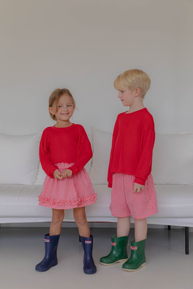 Lenua - Korean Children Fashion - #childofig - My Check Skirt - 4