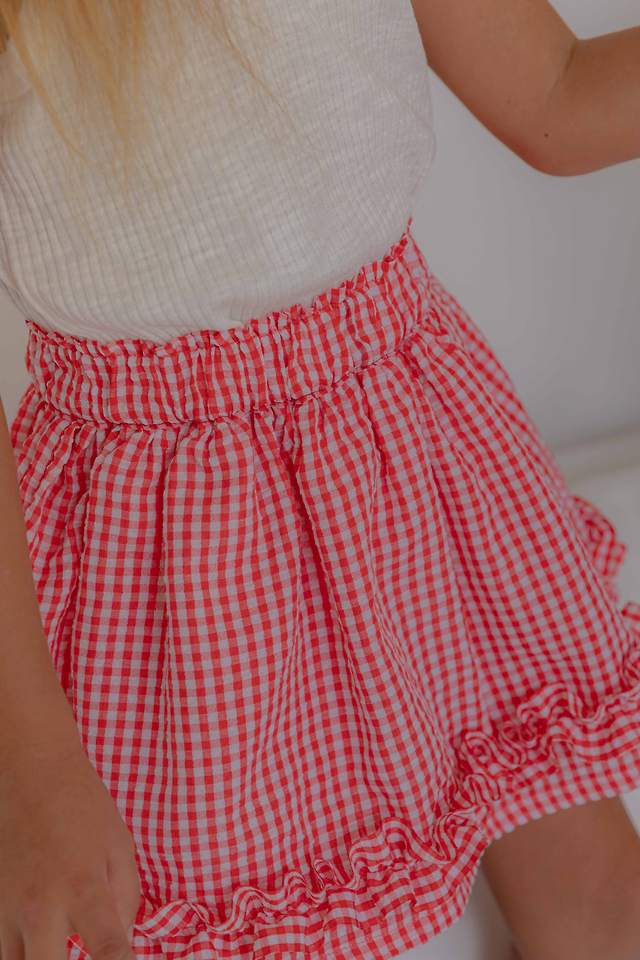 Lenua - Korean Children Fashion - #kidsshorts - My Check Skirt - 8
