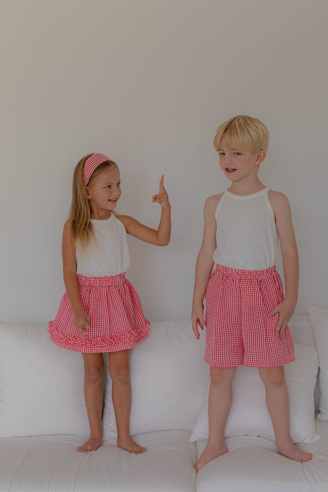 Lenua - Korean Children Fashion - #kidsshorts - My Check Pants - 7