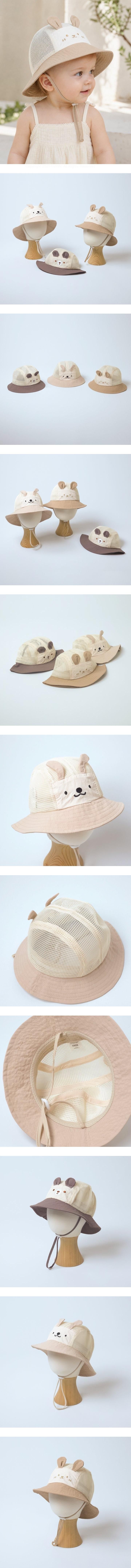 Little Hat - Korean Children Fashion - #kidsshorts - Mesh Animal Bucket Hat