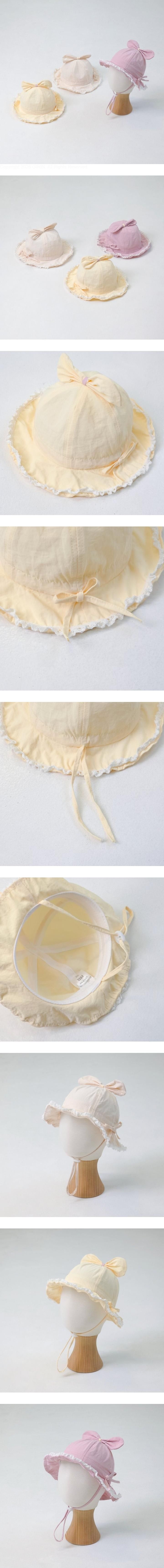 Little Hat - Korean Children Fashion - #kidsshorts - Baby Lace Ribbon Sun Hat