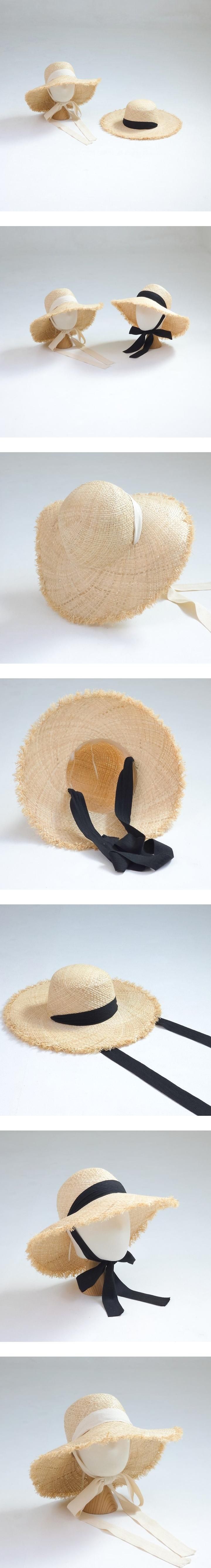 Little Hat - Korean Children Fashion - #kidzfashiontrend - Raffia Brim Sun Hat