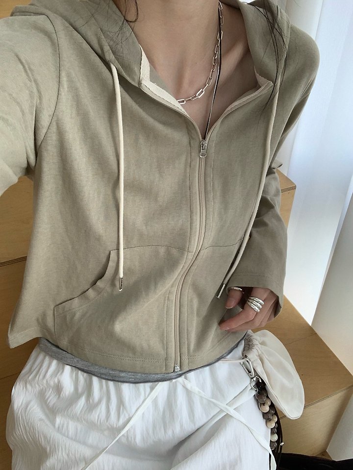 Lofn - Korean Women Fashion - #momslook - Wind Hood Jumper - 8