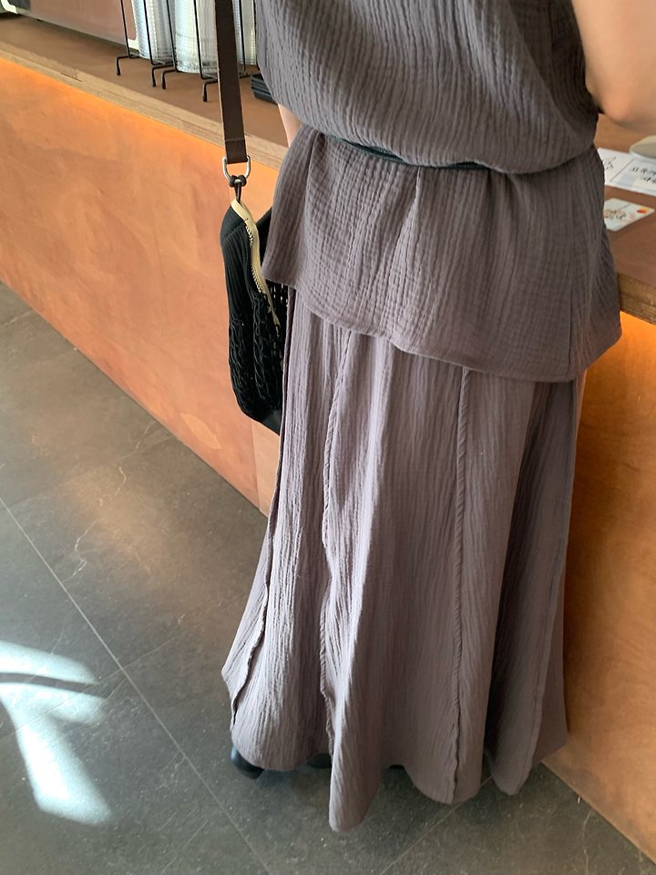 Lofn - Korean Women Fashion - #romanticstyle - Nature Skirt - 3