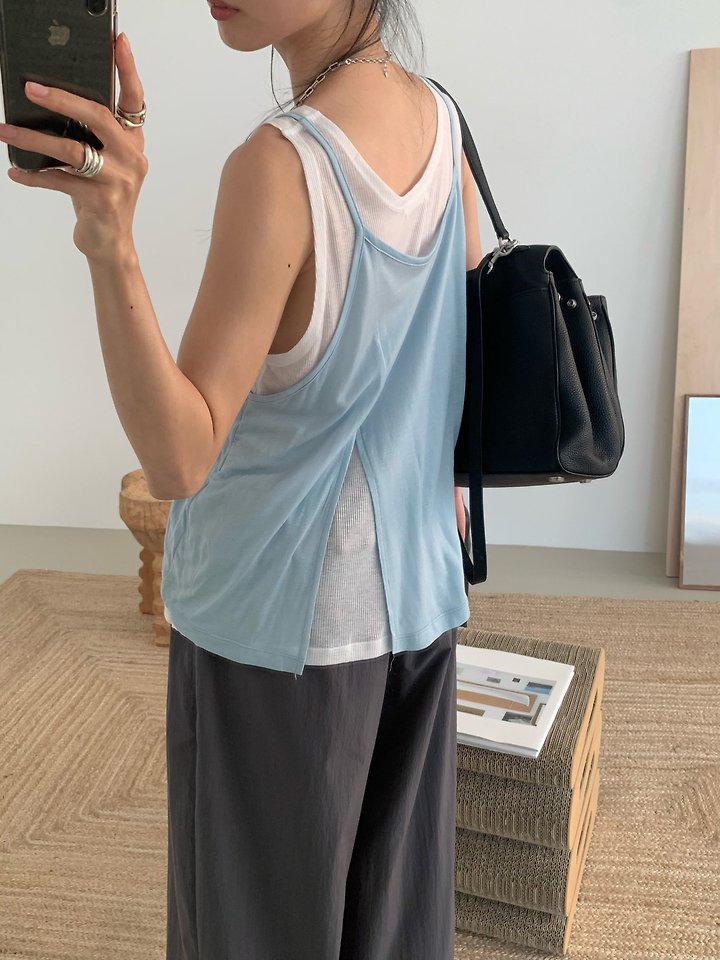 Lofn - Korean Women Fashion - #shopsmall - Crepe Top - 6