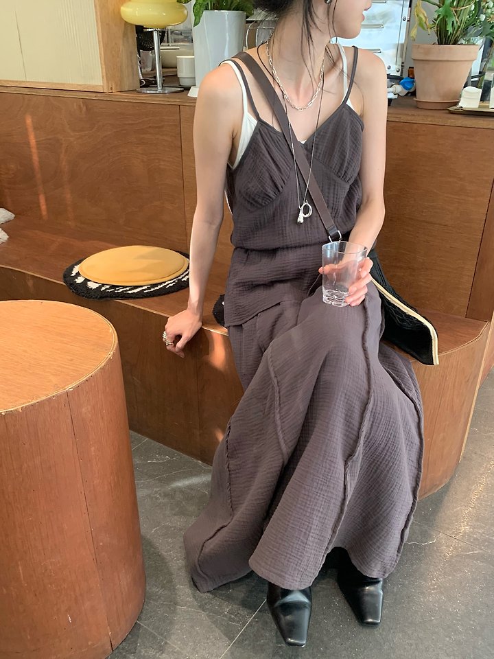 Lofn - Korean Women Fashion - #shopsmall - Nature Top - 5