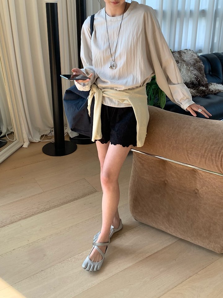Lofn - Korean Women Fashion - #womensfashion - Hippo Half Pants - 6
