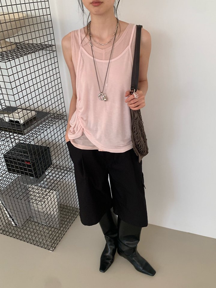 Lofn - Korean Women Fashion - #womensfashion - Crepe Top - 10