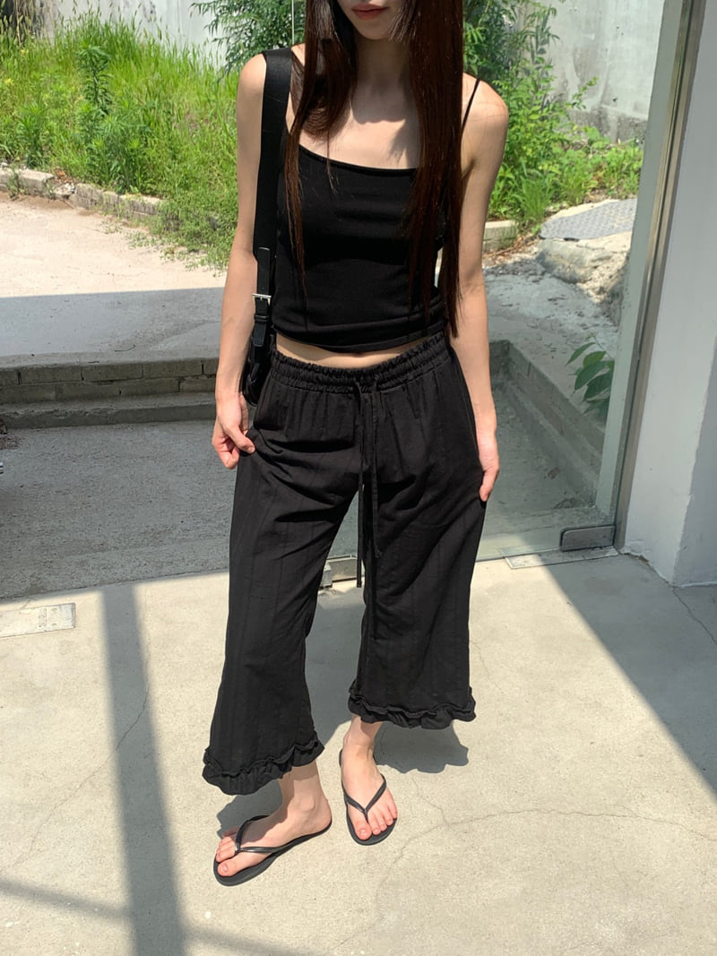 Logarden - Korean Women Fashion - #momslook - 8-Length Frill Pants - 11