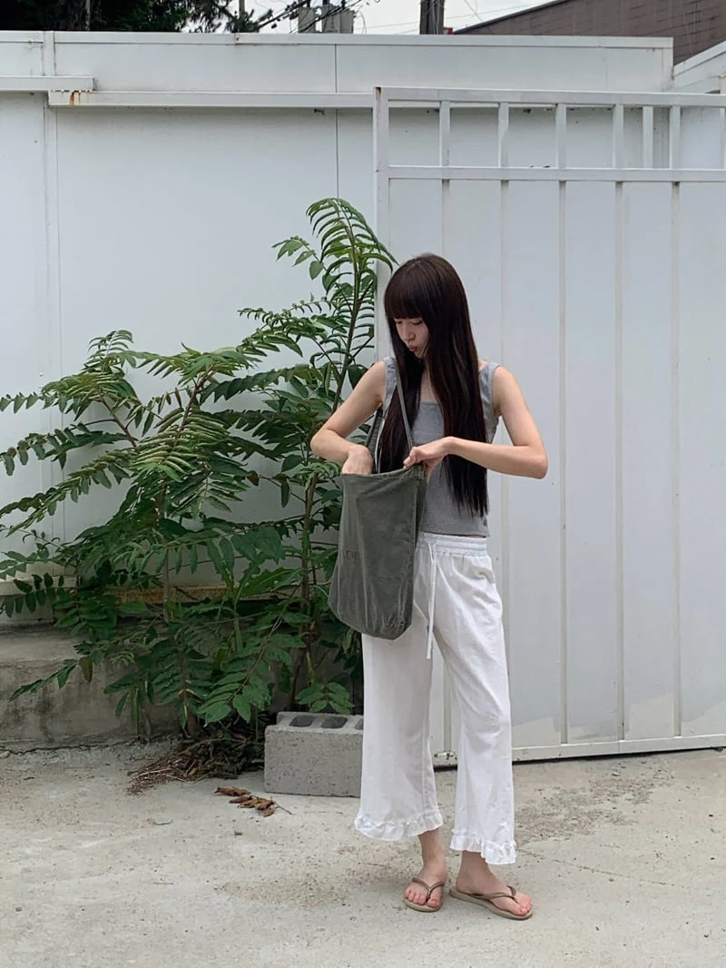 Logarden - Korean Women Fashion - #thelittlethings - 8-Length Frill Pants - 6