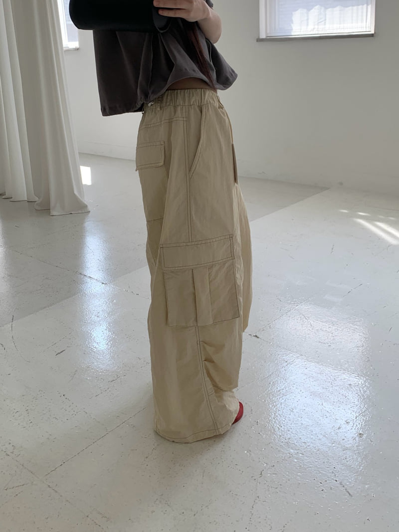 Logarden - Korean Women Fashion - #womensfashion - Sand Cargo Pants - 12