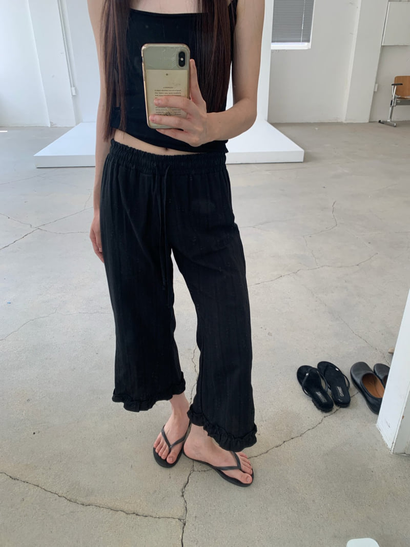Logarden - Korean Women Fashion - #womensfashion - 8-Length Frill Pants - 10