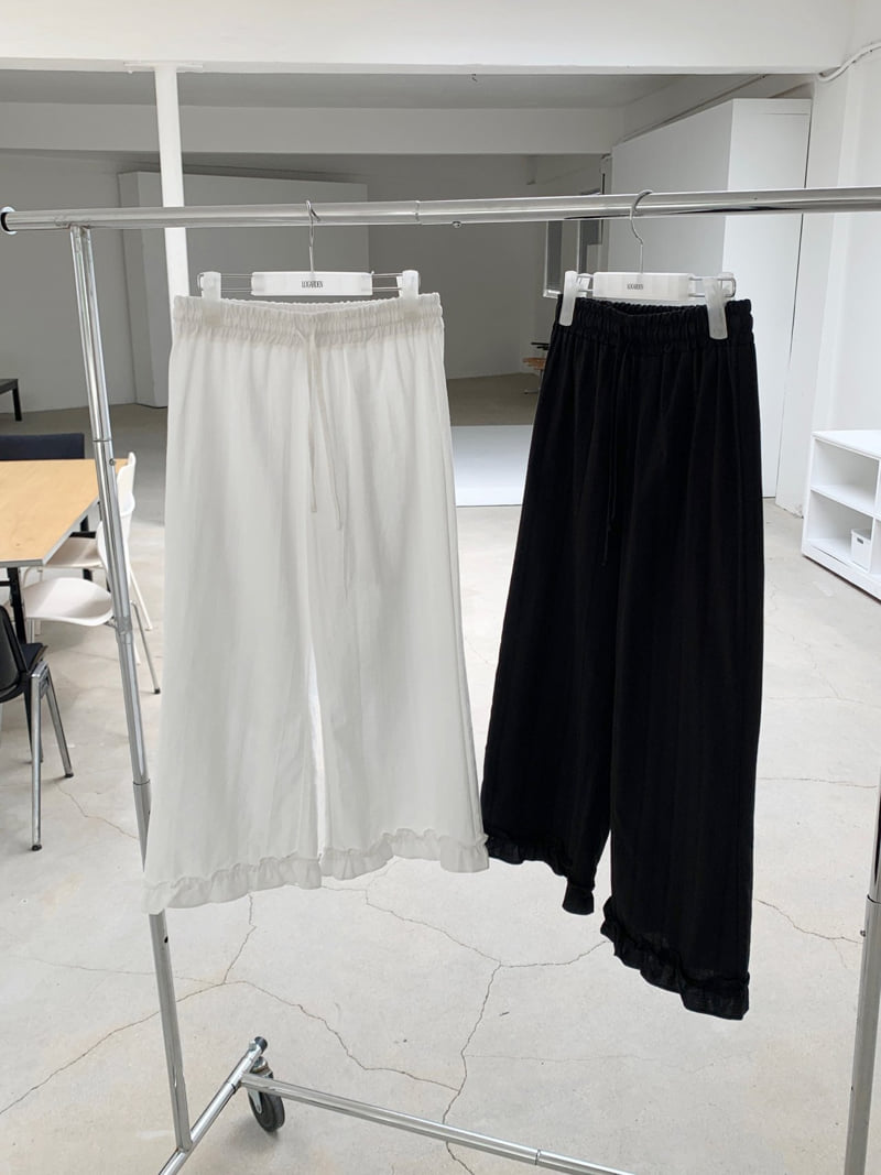 Logarden - Korean Women Fashion - #womensfashion - 8-Length Frill Pants - 8