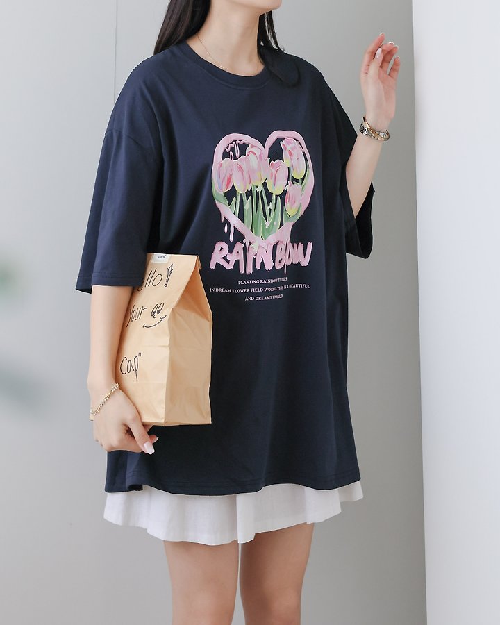 Lovely - Korean Women Fashion - #momslook - Tulip Tee - 11