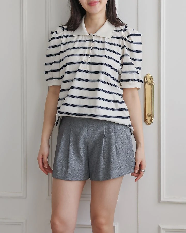Lovely - Korean Women Fashion - #momslook - Maje Puff Tee - 10