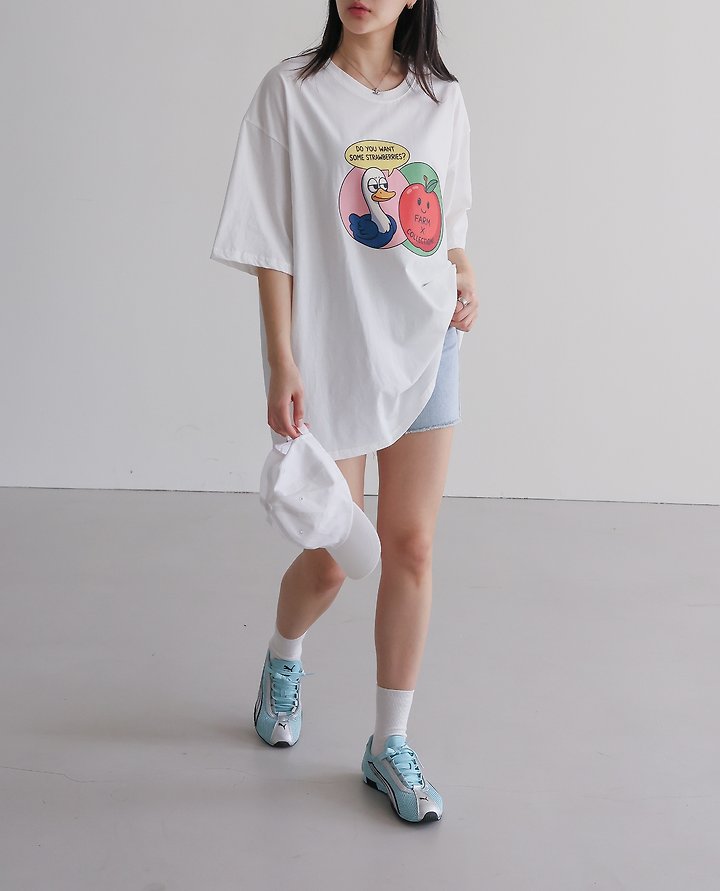 Lovely - Korean Women Fashion - #momslook - Apple Tee - 6