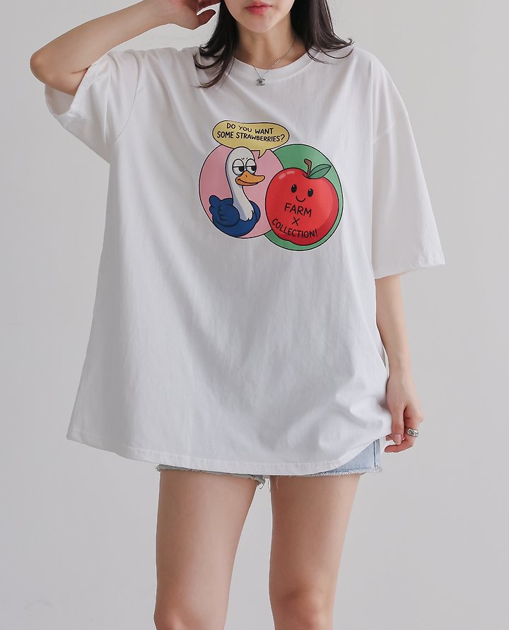 Lovely - Korean Women Fashion - #momslook - Apple Tee - 9