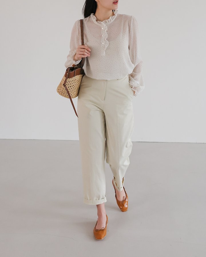 Lovely - Korean Women Fashion - #momslook - Bunny Dot Blouse - 8