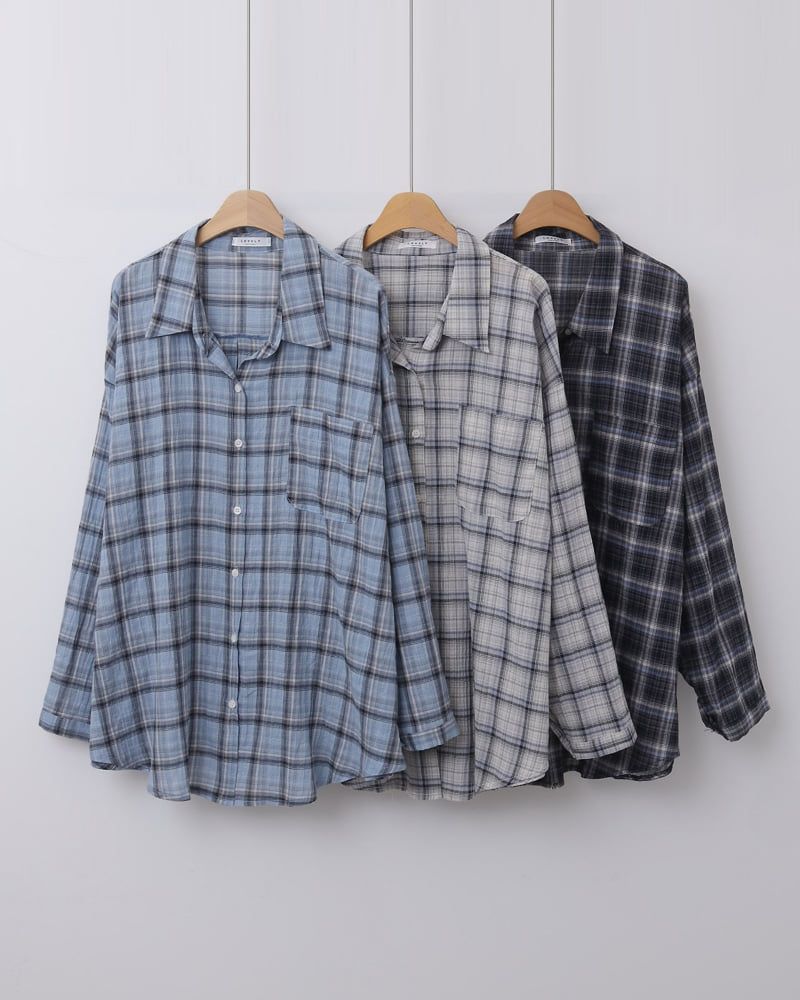 Lovely - Korean Women Fashion - #momslook - Bern Check Shirt