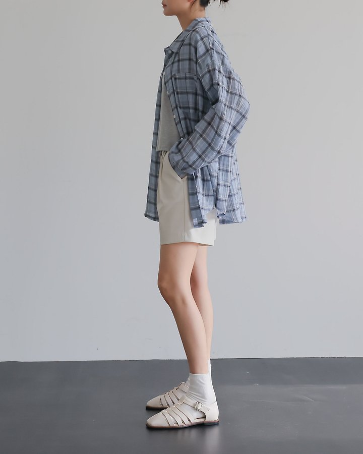 Lovely - Korean Women Fashion - #momslook - Bern Check Shirt - 5