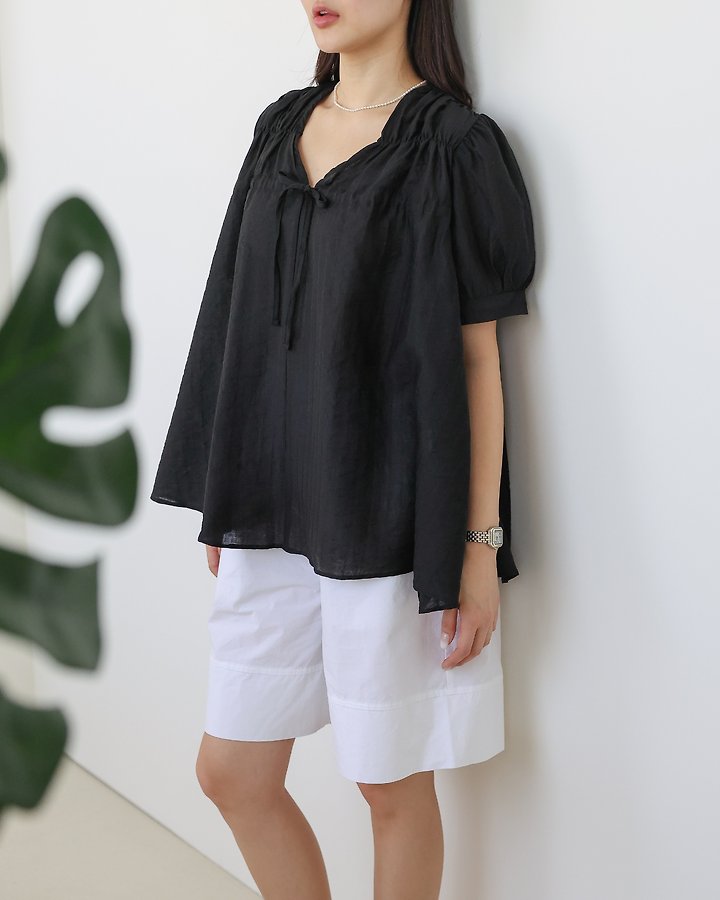 Lovely - Korean Women Fashion - #momslook - Berry Ribbon Blouse - 12