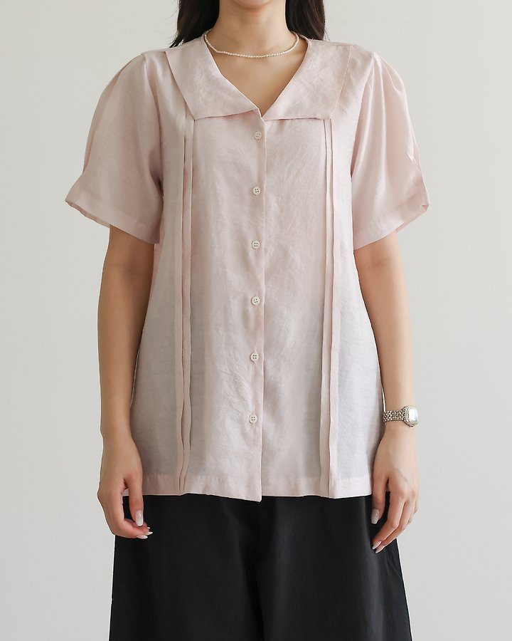 Lovely - Korean Women Fashion - #momslook - Enfant Pintuck Blouse - 11