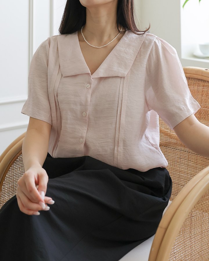 Lovely - Korean Women Fashion - #momslook - Enfant Pintuck Blouse - 7