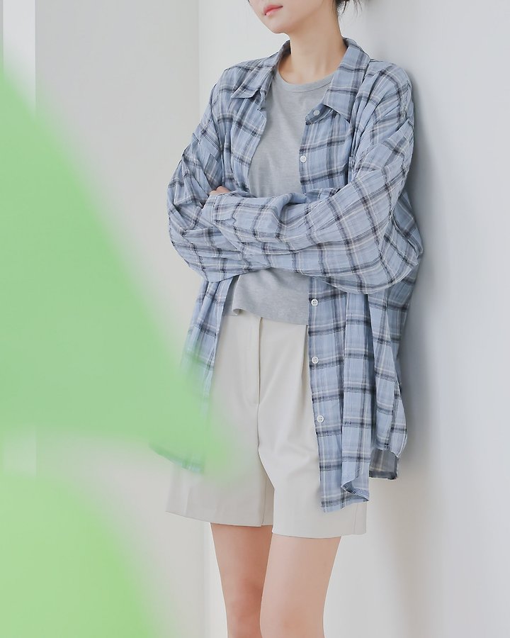 Lovely - Korean Women Fashion - #pursuepretty - Bern Check Shirt - 11