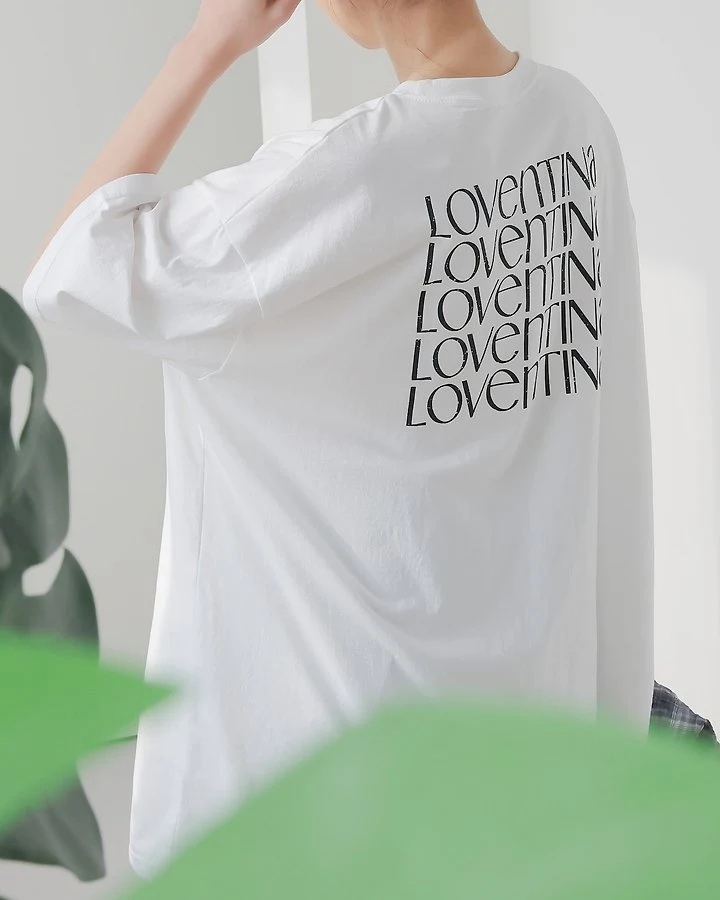 Lovely - Korean Women Fashion - #restrostyle - Love Tee - 11