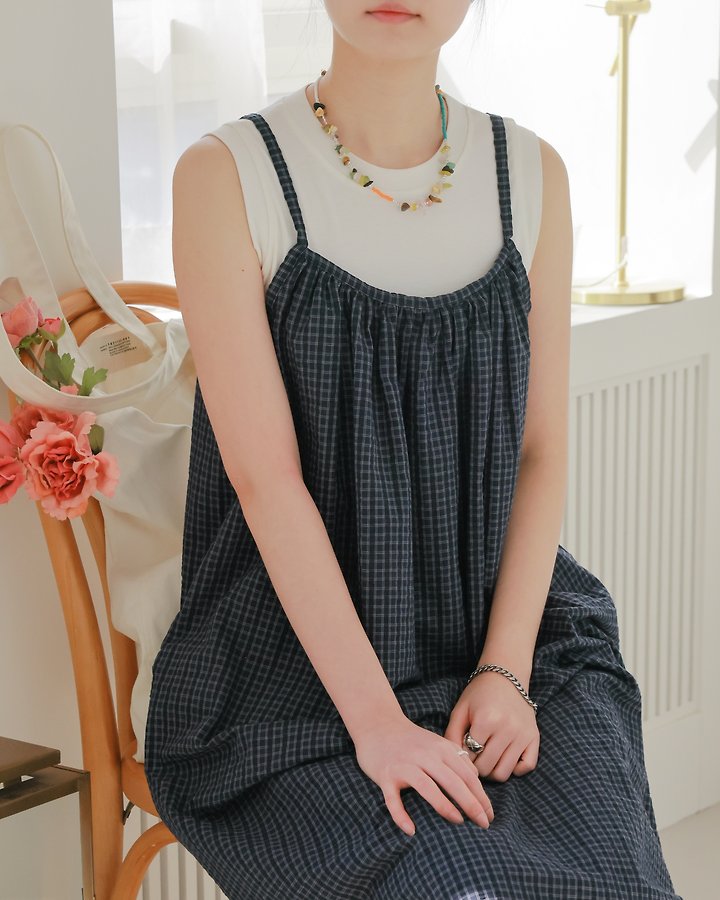 Lovely - Korean Women Fashion - #romanticstyle - Stone Check One-piece - 7