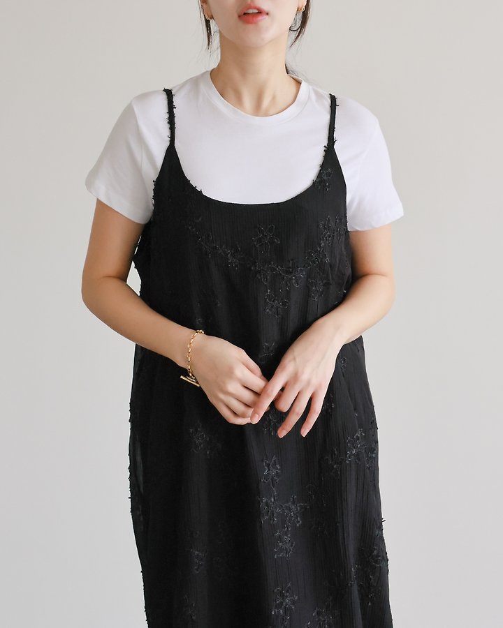 Lovely - Korean Women Fashion - #thatsdarling - Floral Slip One-piece - 7
