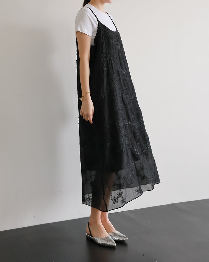 Lovely - Korean Women Fashion - #thelittlethings - Floral Slip One-piece - 8