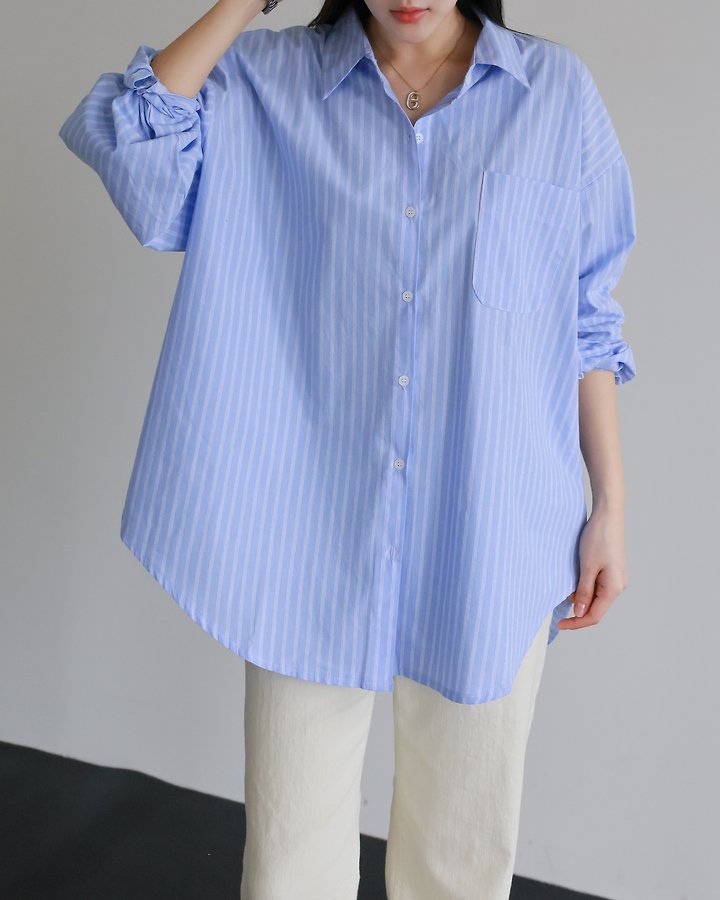 Lovely - Korean Women Fashion - #thelittlethings - Bonnie Striped Shirt - 7