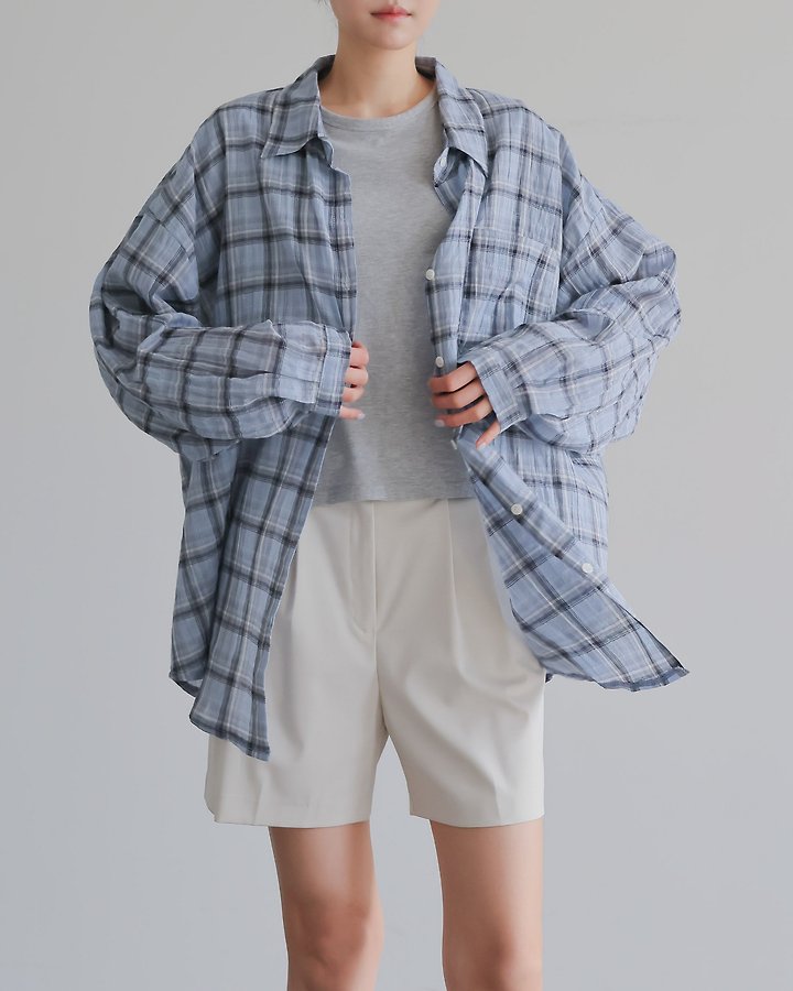 Lovely - Korean Women Fashion - #vintageinspired - Bern Check Shirt - 9
